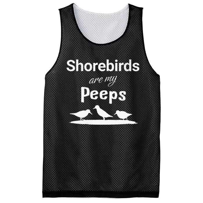 Funny Shorebird Sandpiper Peeps Birdwatching Birder Mesh Reversible Basketball Jersey Tank