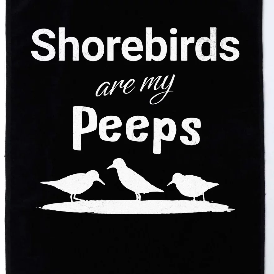 Funny Shorebird Sandpiper Peeps Birdwatching Birder Platinum Collection Golf Towel