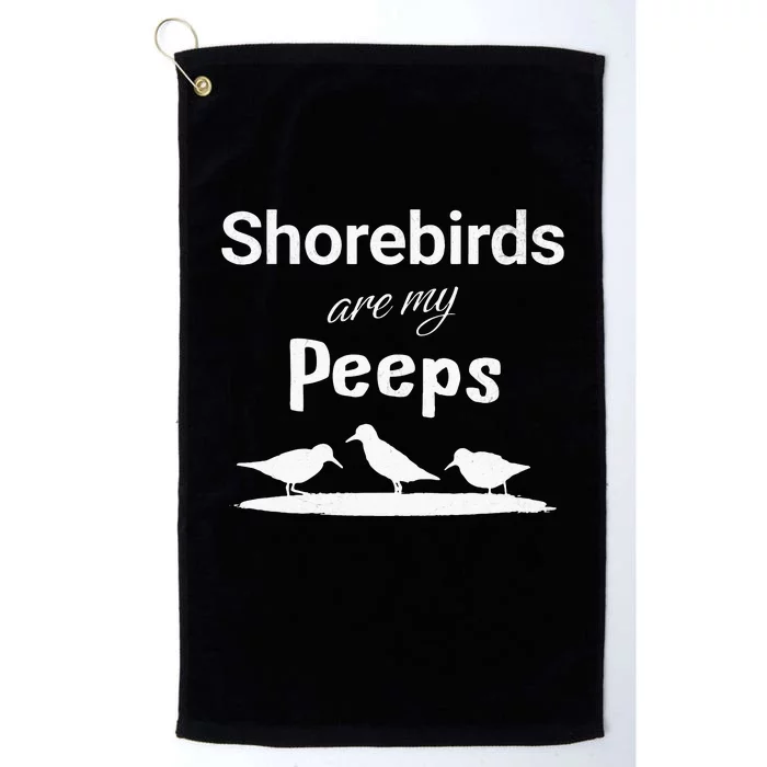 Funny Shorebird Sandpiper Peeps Birdwatching Birder Platinum Collection Golf Towel