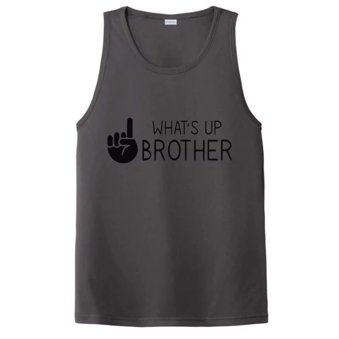 Funny Sketch Streamer Whats Up Brother Performance Tank