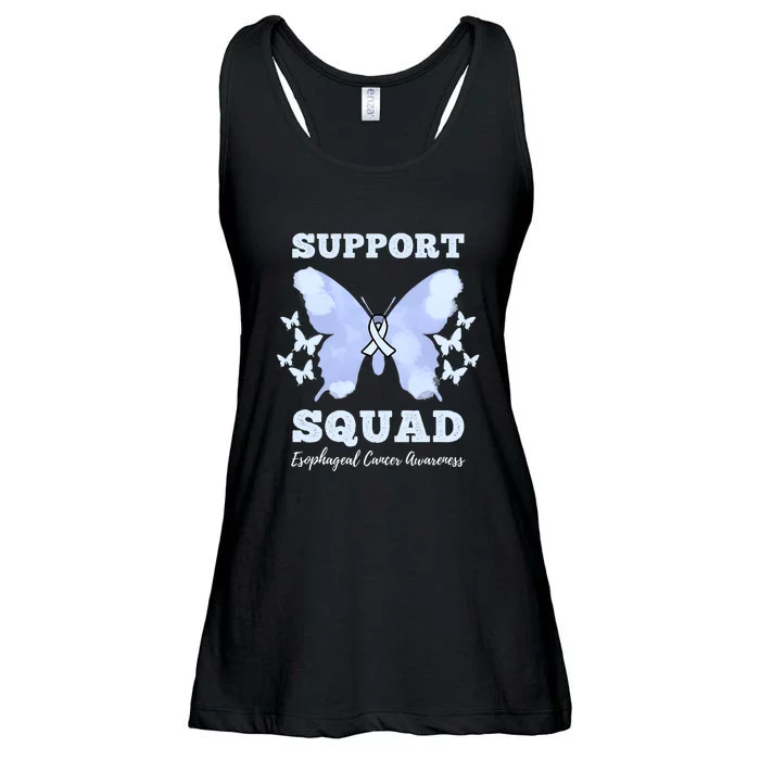 Funny Support Squad Esophageal Cancer Awareness Ladies Essential Flowy Tank