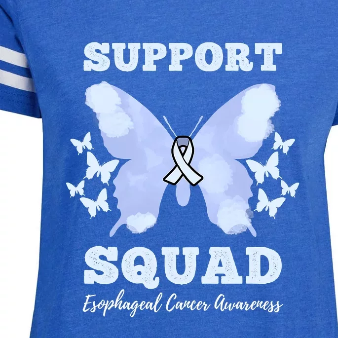 Funny Support Squad Esophageal Cancer Awareness Enza Ladies Jersey Football T-Shirt