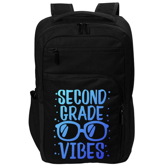 Funny Sunglasses Second Grade Vibes 1St Day Of School Gift Impact Tech Backpack