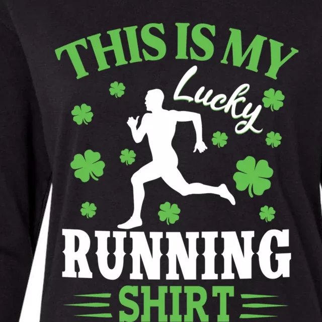 Funny Shamrock St Patricks Day Running Team St Paddys Day Gift Womens Cotton Relaxed Long Sleeve T-Shirt