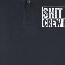 Funny Shit Show Crew Member Softstyle Adult Sport Polo