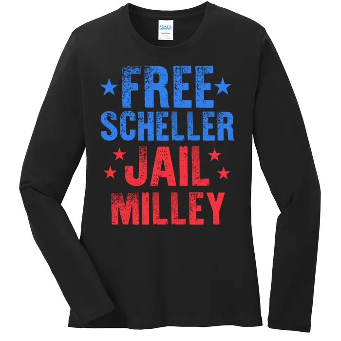 Free Stuart Scheller Jail Milley Ladies Long Sleeve Shirt