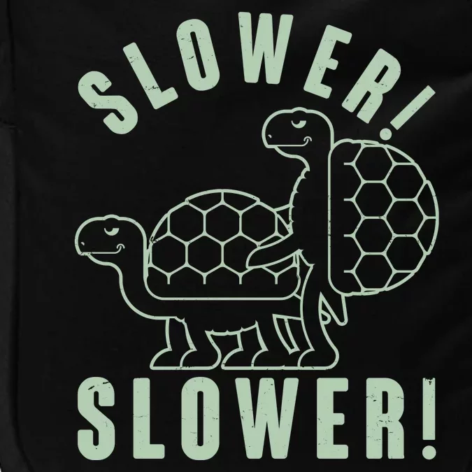 Funny Slower Slower Two Turtles Impact Tech Backpack