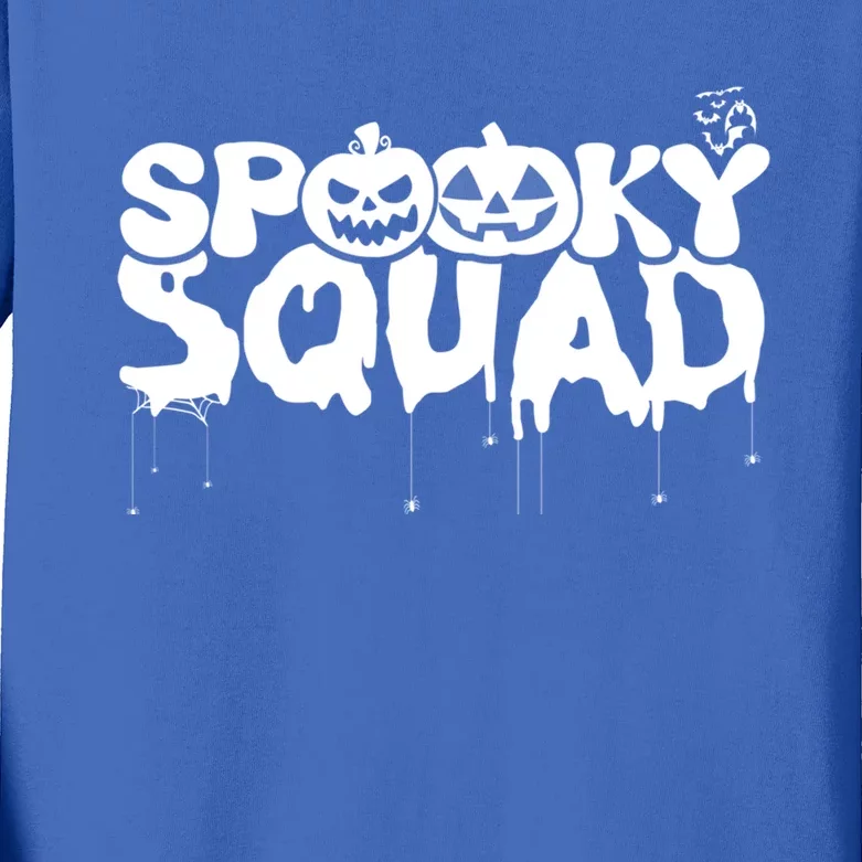 Funny Spooky Squad Halloween Season Boo Family Matching Idea Gift Kids Long Sleeve Shirt