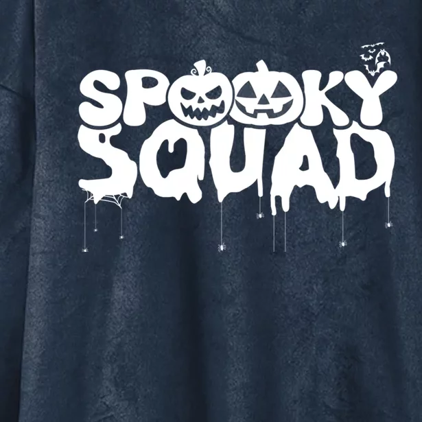 Funny Spooky Squad Halloween Season Boo Family Matching Idea Gift Hooded Wearable Blanket