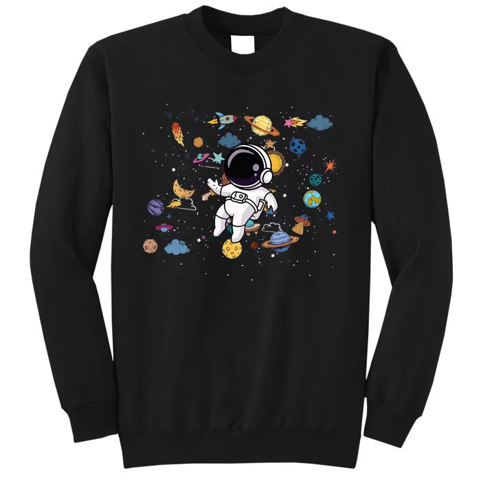 funny Solar System Planets Science Space Astronaut Tall Sweatshirt