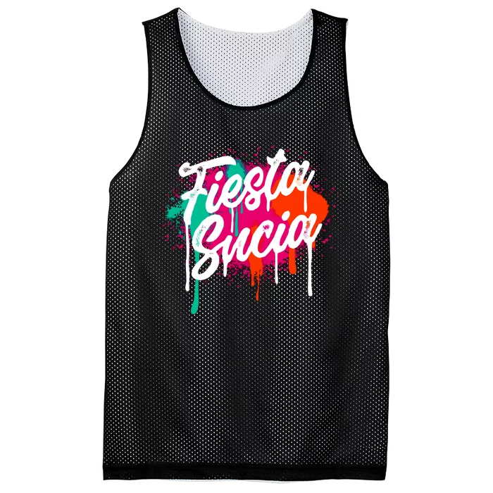 Fiesta Sucia San Antonio Mesh Reversible Basketball Jersey Tank