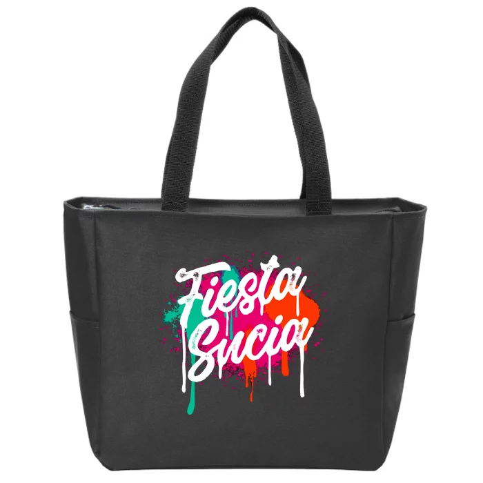 Fiesta Sucia San Antonio Zip Tote Bag