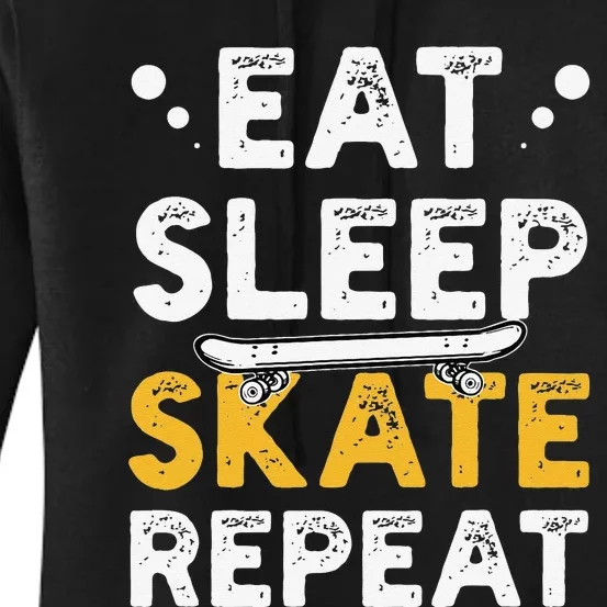 funny Skateboarding Skateboarder Skateboard Gift Women's Pullover Hoodie