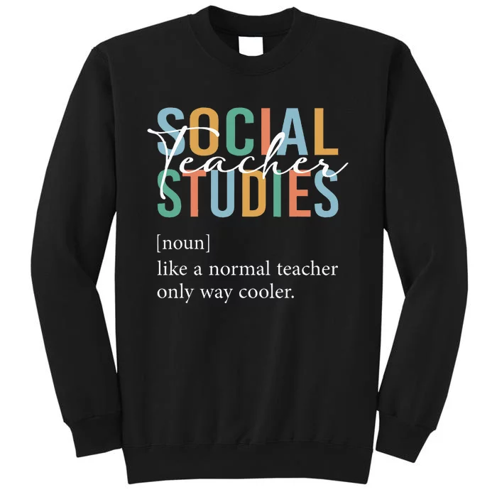 Funny Social Studies Teacher Definition Sweatshirt