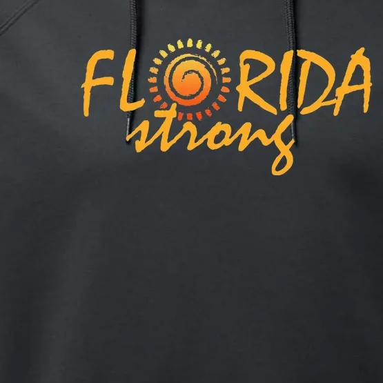 Florida Strong Sunshine State Graphic Performance Fleece Hoodie