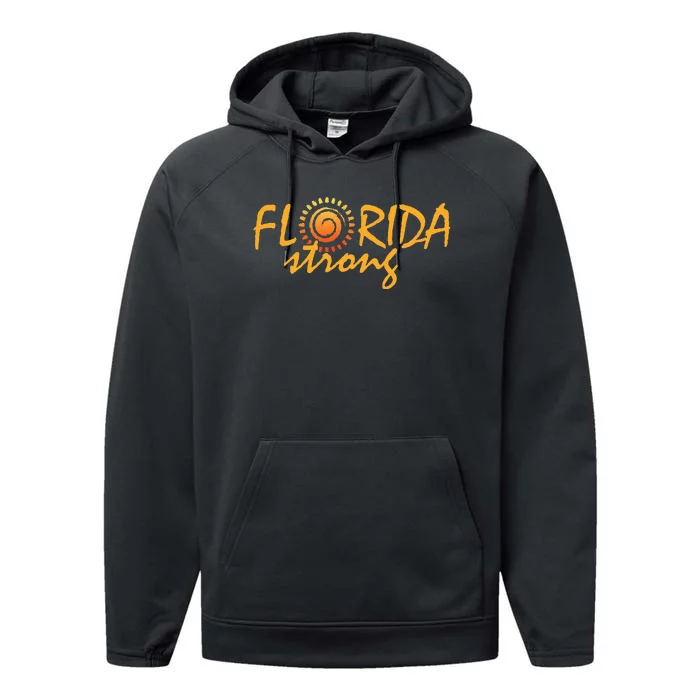 Florida Strong Sunshine State Graphic Performance Fleece Hoodie