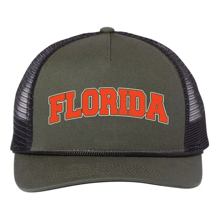 Florida State Sports Logo Retro Rope Trucker Hat Cap