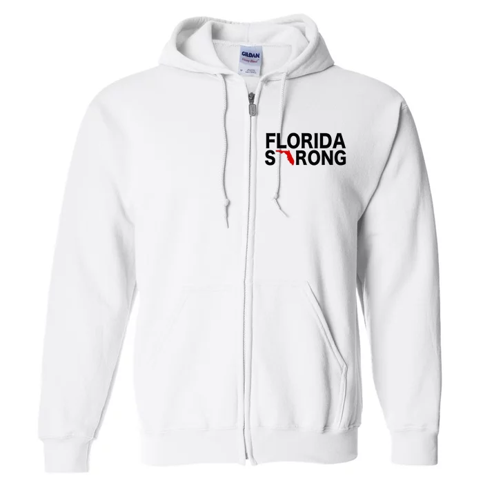 Florida Strong Support For Florida Graphic Full Zip Hoodie