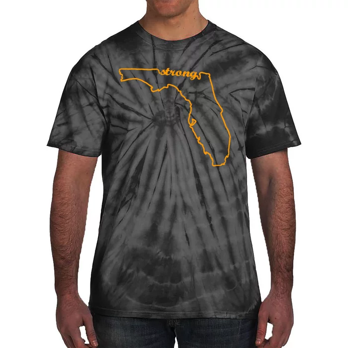 Florida Strong State Outline Florida Strong Tie-Dye T-Shirt