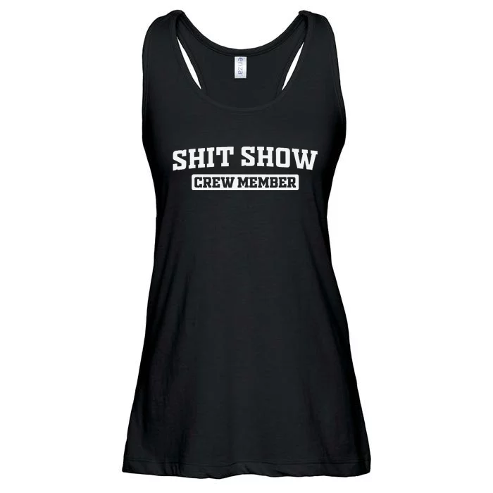 Funny Shit Show Crew Member Ladies Essential Flowy Tank