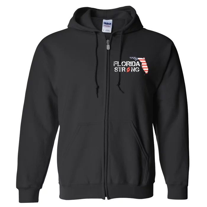 Florida Strong Support Florida Strong Community Full Zip Hoodie