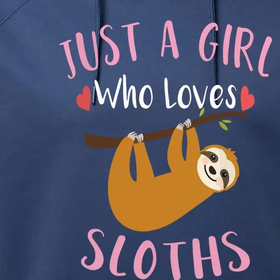 Funny Sloth Shirts For Who Loves Sloths Performance Fleece Hoodie