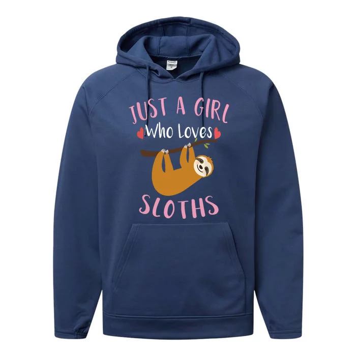 Funny Sloth Shirts For Who Loves Sloths Performance Fleece Hoodie