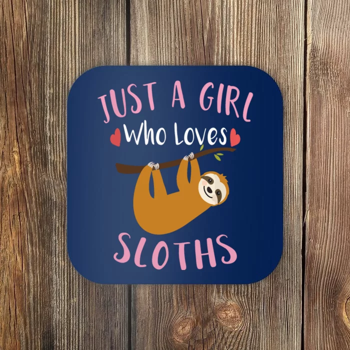 Funny Sloth Shirts For Who Loves Sloths Coaster