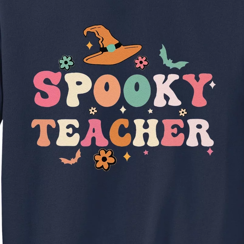 Funny Spooky Season Retro Spooky Teacher Halloween Costume Funny Sweatshirt