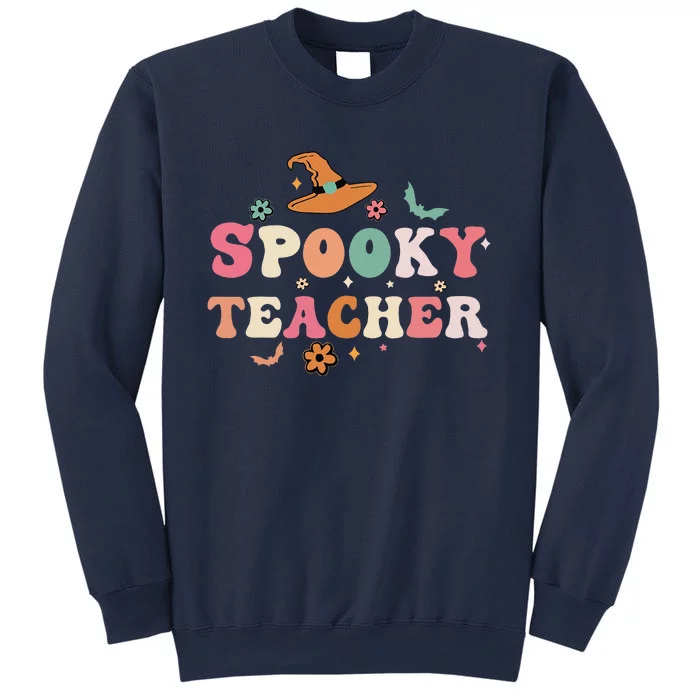 Funny Spooky Season Retro Spooky Teacher Halloween Costume Funny Sweatshirt