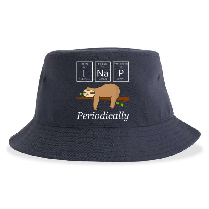 Funny Science Sloth Shirts I Nap Periodically Sloths Lovers Sustainable Bucket Hat