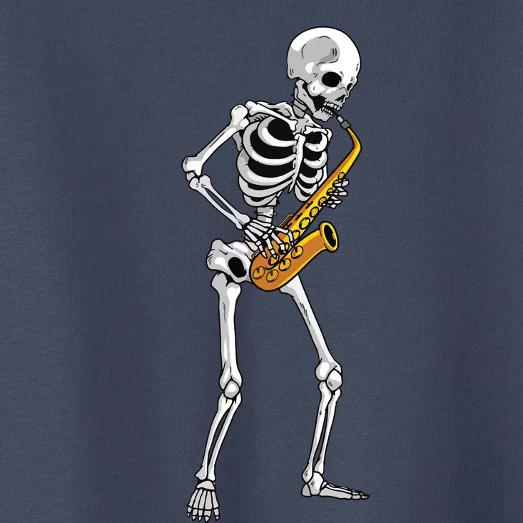 Funny Saxophone Skeleton For Men Women Saxophone Player Sax Toddler T-Shirt