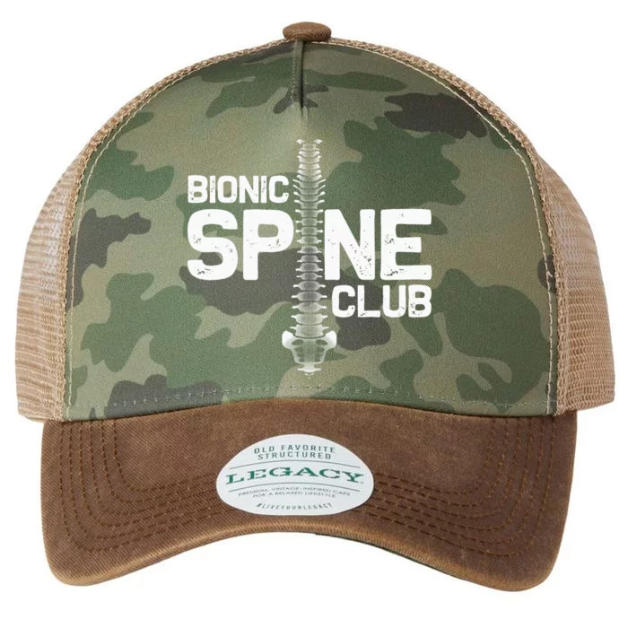 Funny Spine Surgery Gift For  Bionic Spine Club Legacy Tie Dye Trucker Hat