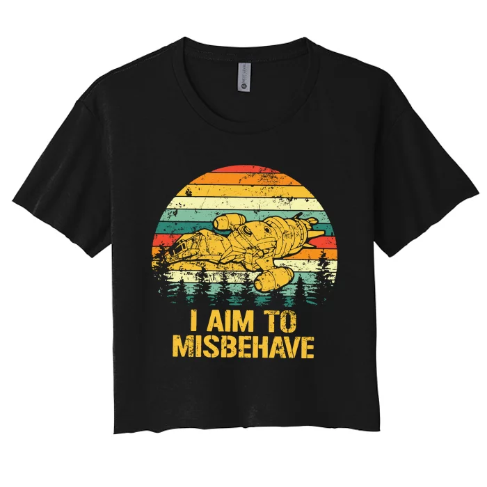 Firefly Serenity Shirt I Am To Misbehave Vintage Birthday Gift Shirt Mother Fat Women's Crop Top Tee