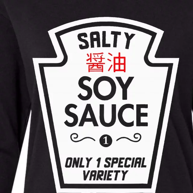 Funny Soy Sauce Group Condiments Halloween Costume Matching Womens Cotton Relaxed Long Sleeve T-Shirt