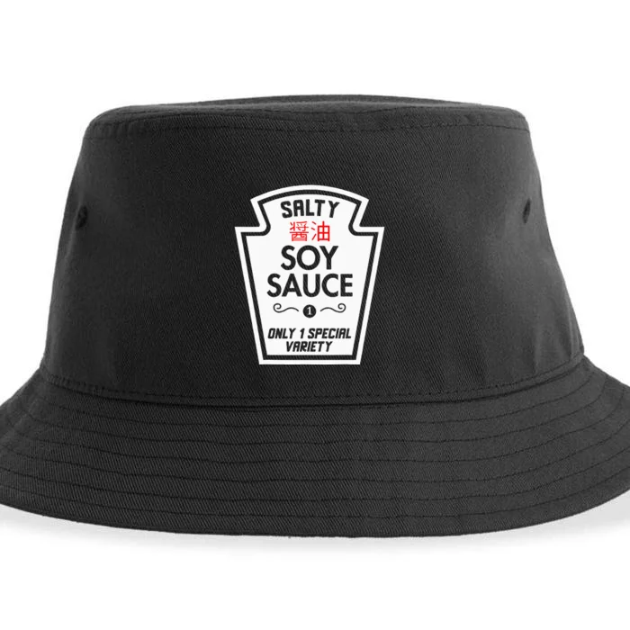 Funny Soy Sauce Group Condiments Halloween Costume Matching Sustainable Bucket Hat