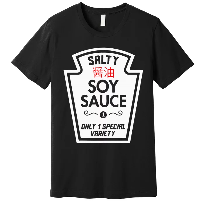 Funny Soy Sauce Group Condiments Halloween Costume Matching Premium T-Shirt