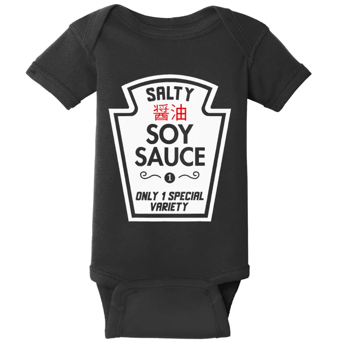 Funny Soy Sauce Group Condiments Halloween Costume Matching Baby Bodysuit