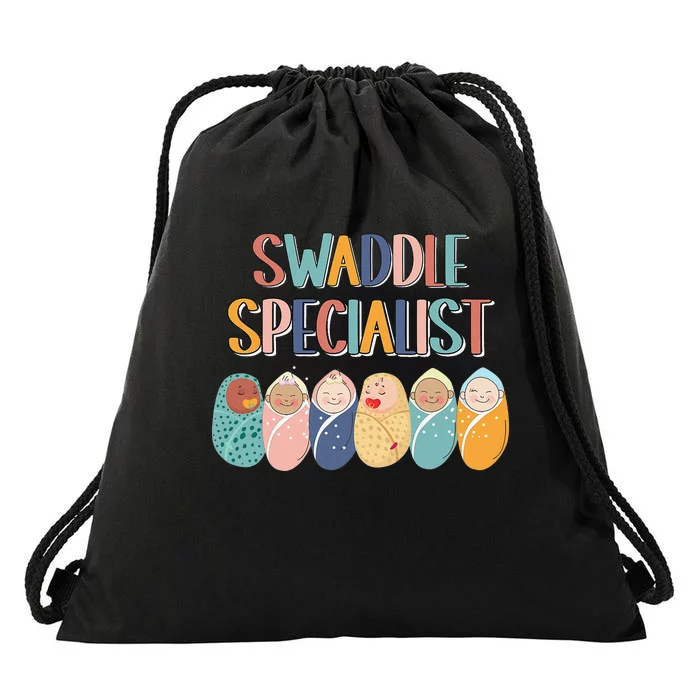 Funny Swaddle Specialist Baby Crew Nicu Nurse Neonatal Cute Drawstring Bag