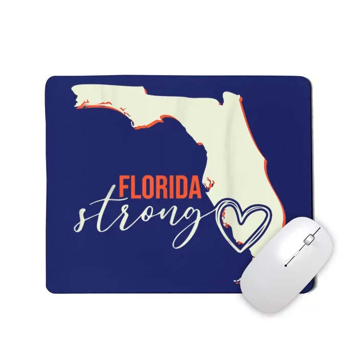 Florida Strong Support With Heart Mousepad