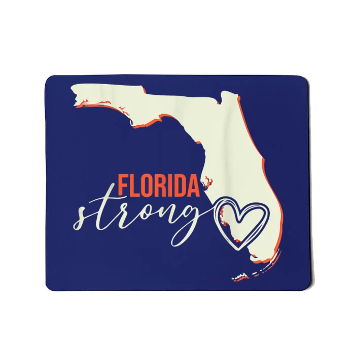 Florida Strong Support With Heart Mousepad