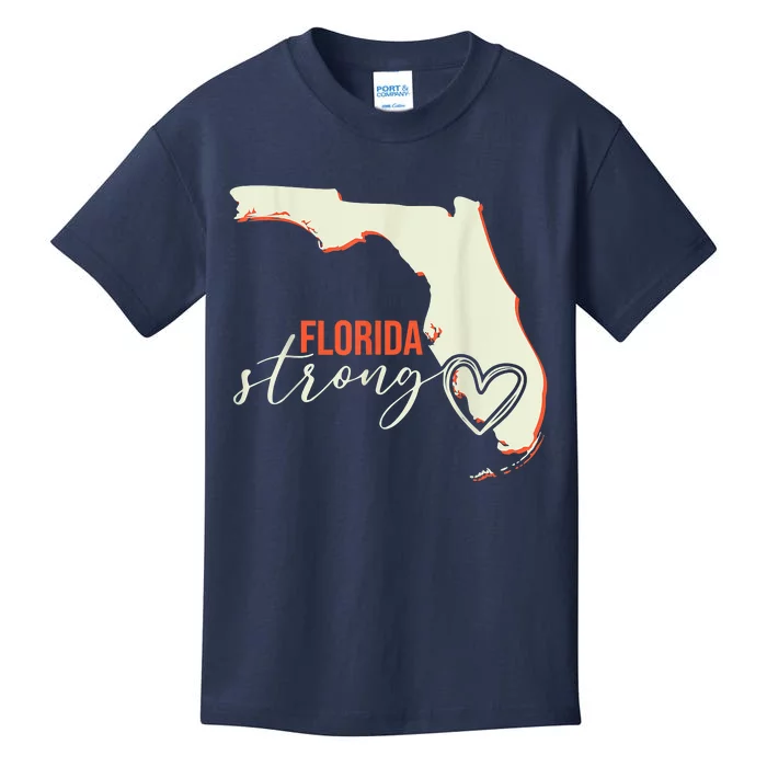 Florida Strong Support With Heart Kids T-Shirt