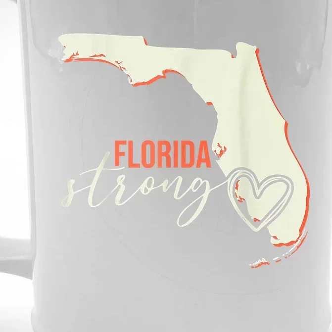 Florida Strong Support With Heart Front & Back Beer Stein