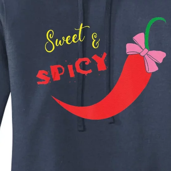 Funny Sweet & Spicy WomenScinco De Mayo Spicy Chilli Women's Pullover Hoodie