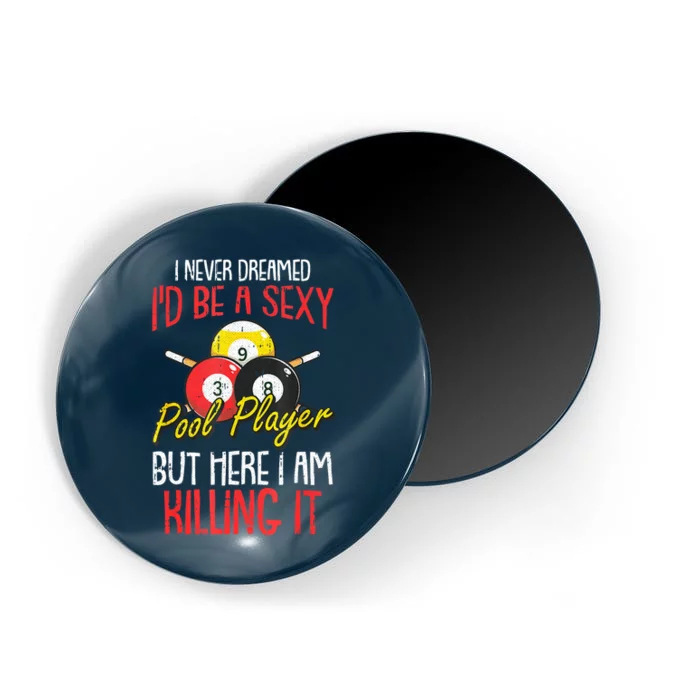 Funny Sports Snooker I Never Dreamed Billiards Pool Player Gift Magnet