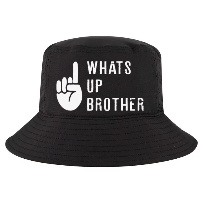 Funny Sketch Streamer Whats Up Brother Gift Cool Comfort Performance Bucket Hat