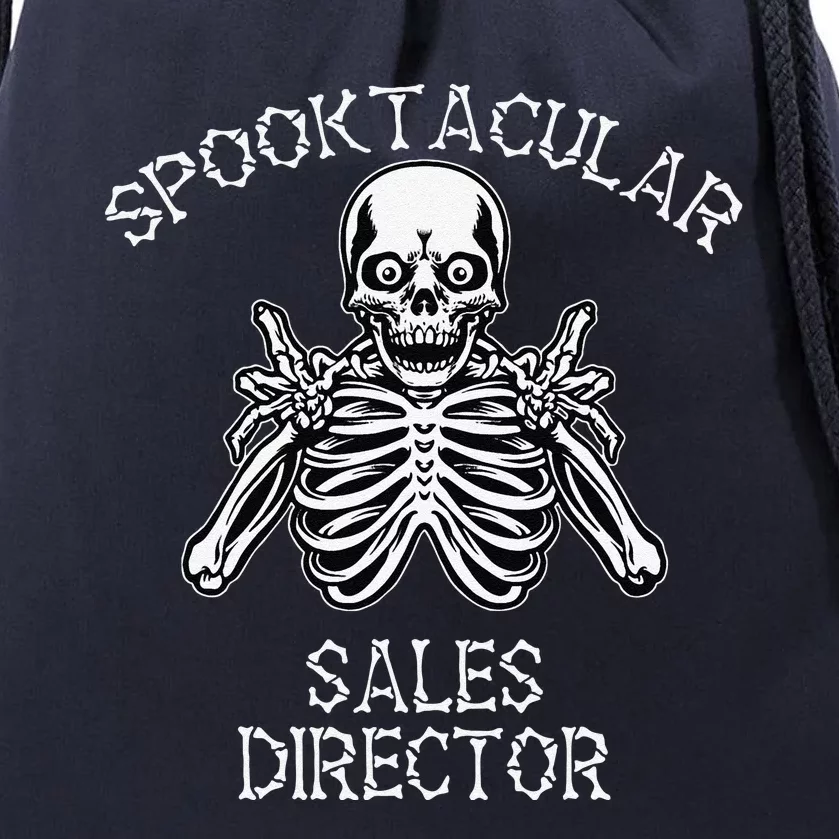 Funny Spooky Spooktacular Sales Director Halloween Drawstring Bag