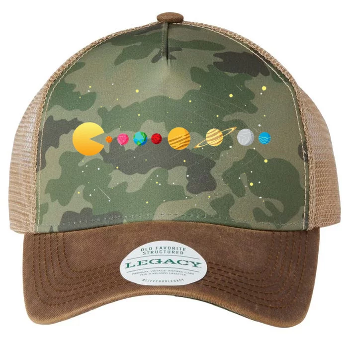 Funny Solar System - Astronauts Space Video Games Legacy Tie Dye Trucker Hat