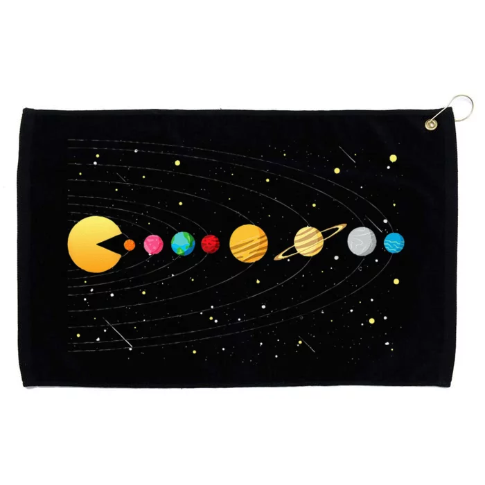 Funny Solar System Astronauts Space Video Games Grommeted Golf Towel