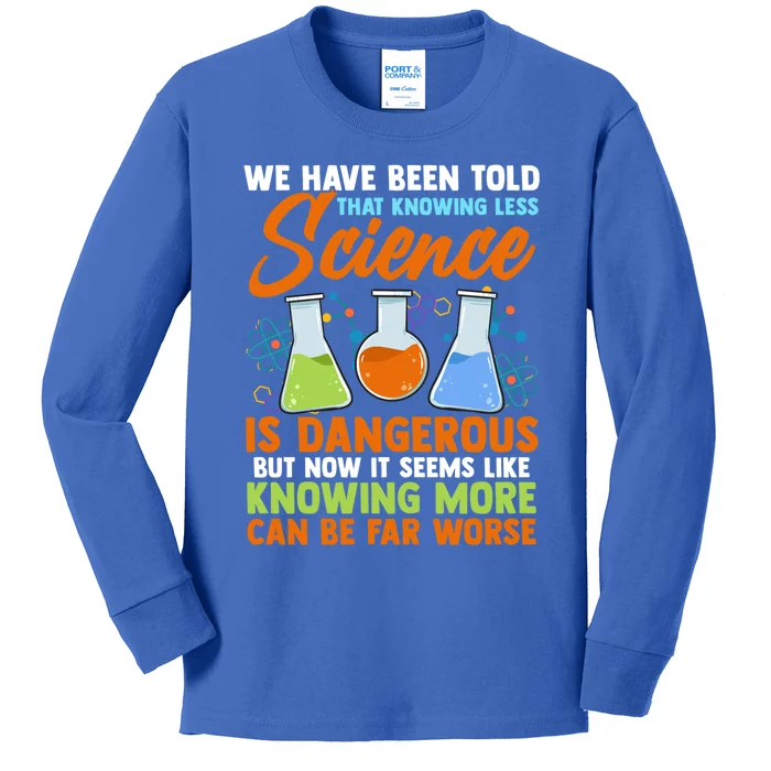 Funny Scientist Science Humor Cute Gift Kids Long Sleeve Shirt